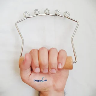 دستگیره چوبی پنج حلقه در حال استفاده